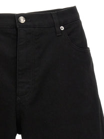 Dolce&amp;Gabbana Stretch Denim Bermuda Shorts Black, view 3