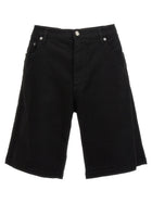 Dolce&amp;Gabbana Stretch Denim Bermuda Shorts Black