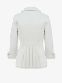 Elisabetta Franchi Women's Stretch Fabric Blazer White
