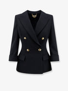 Elisabetta Franchi Women's Stretch Fabric Blazer Black