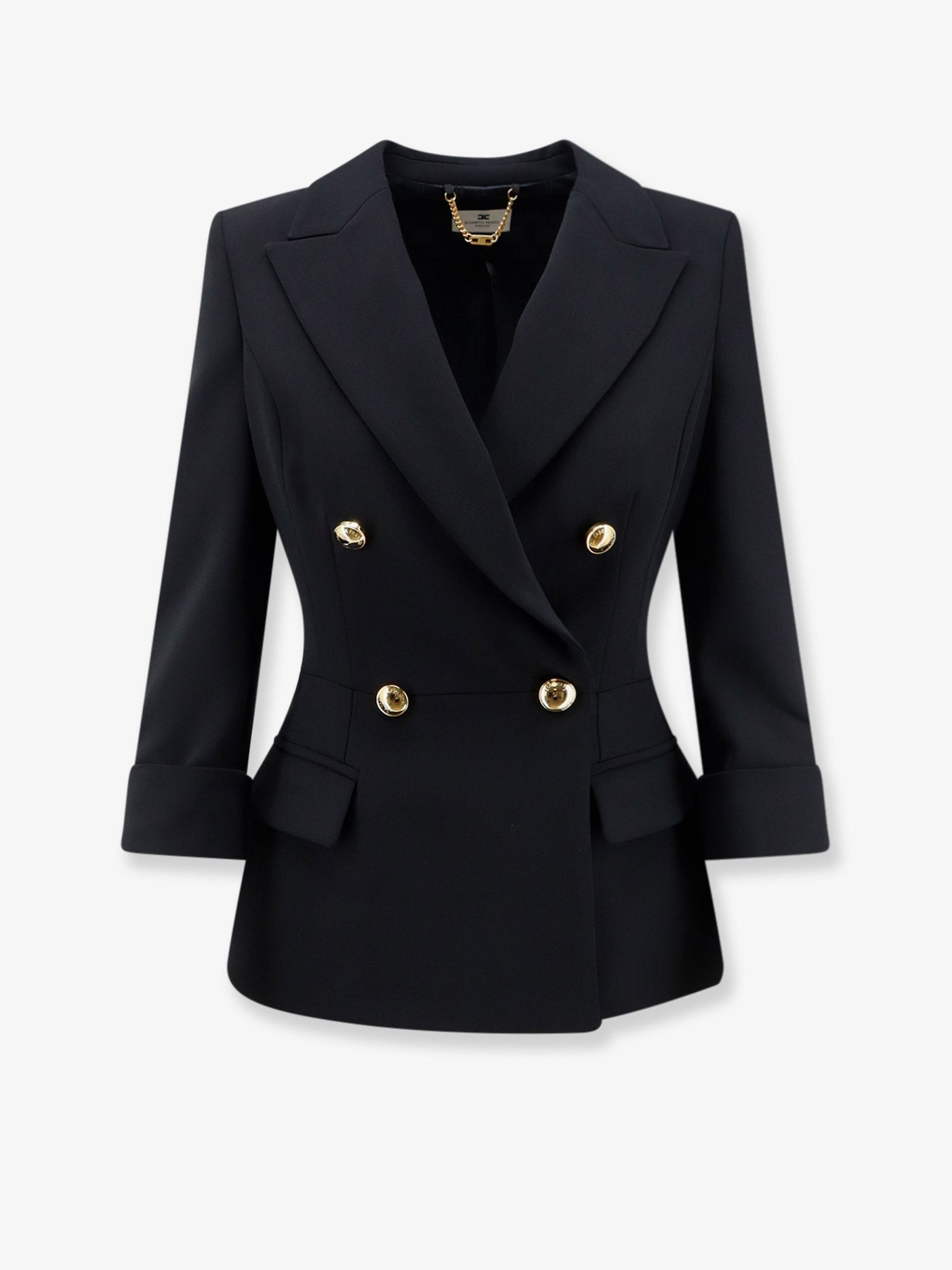 Elisabetta Franchi Women's Stretch Fabric Blazer Black