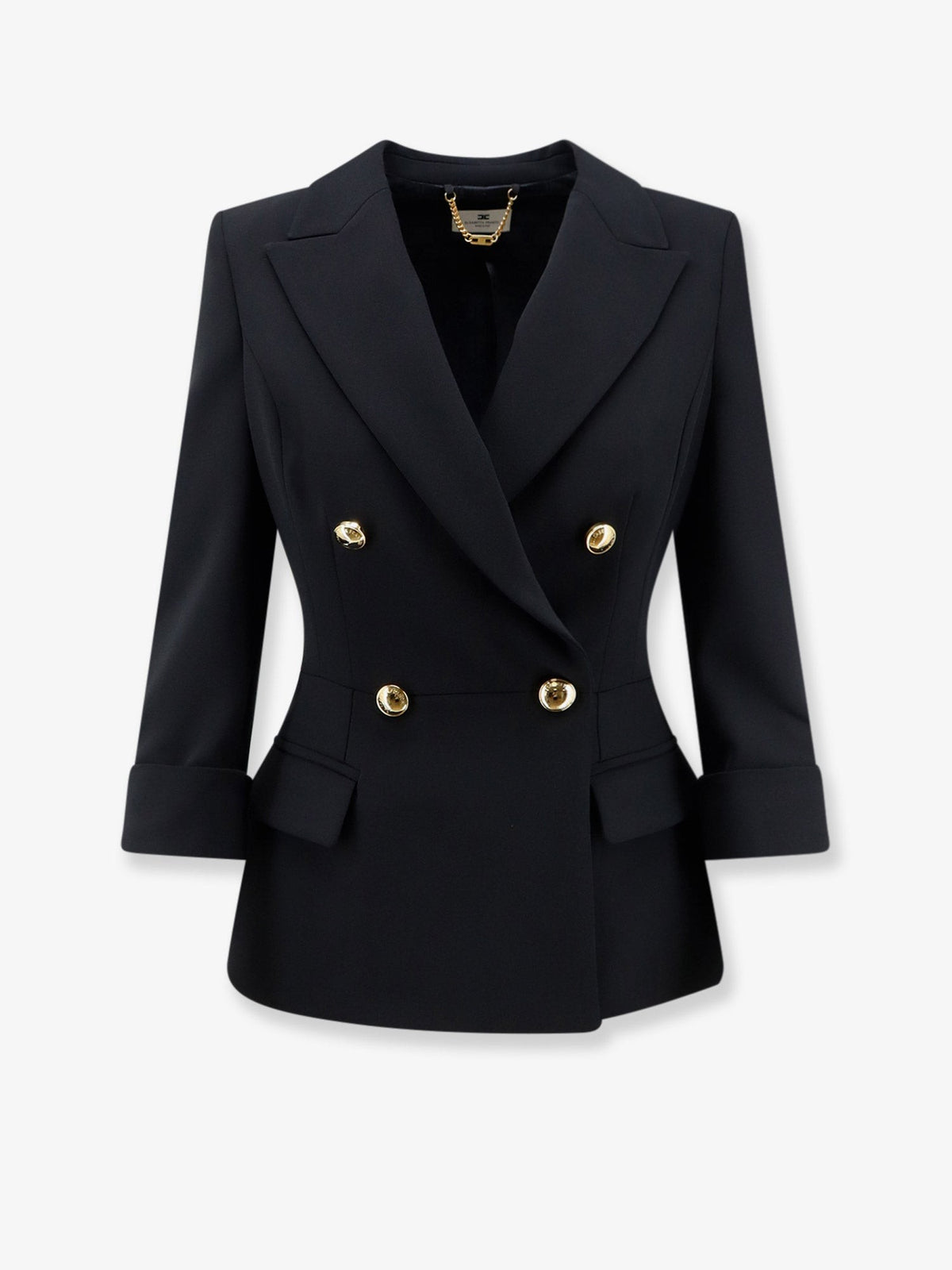 Elisabetta Franchi Women's Stretch Fabric Blazer Black