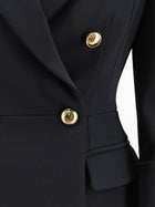 Elisabetta Franchi Women's Stretch Fabric Blazer Black, view 3