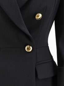 Elisabetta Franchi Women's Stretch Fabric Blazer Black