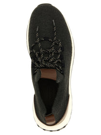 Tod's Stretch Fabric Sneakers Grey
