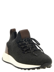 Tod's Stretch Fabric Sneakers Grey
