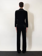 Gucci Men's Stretch GG Dévoré Velvet Shirt Black, view 3
