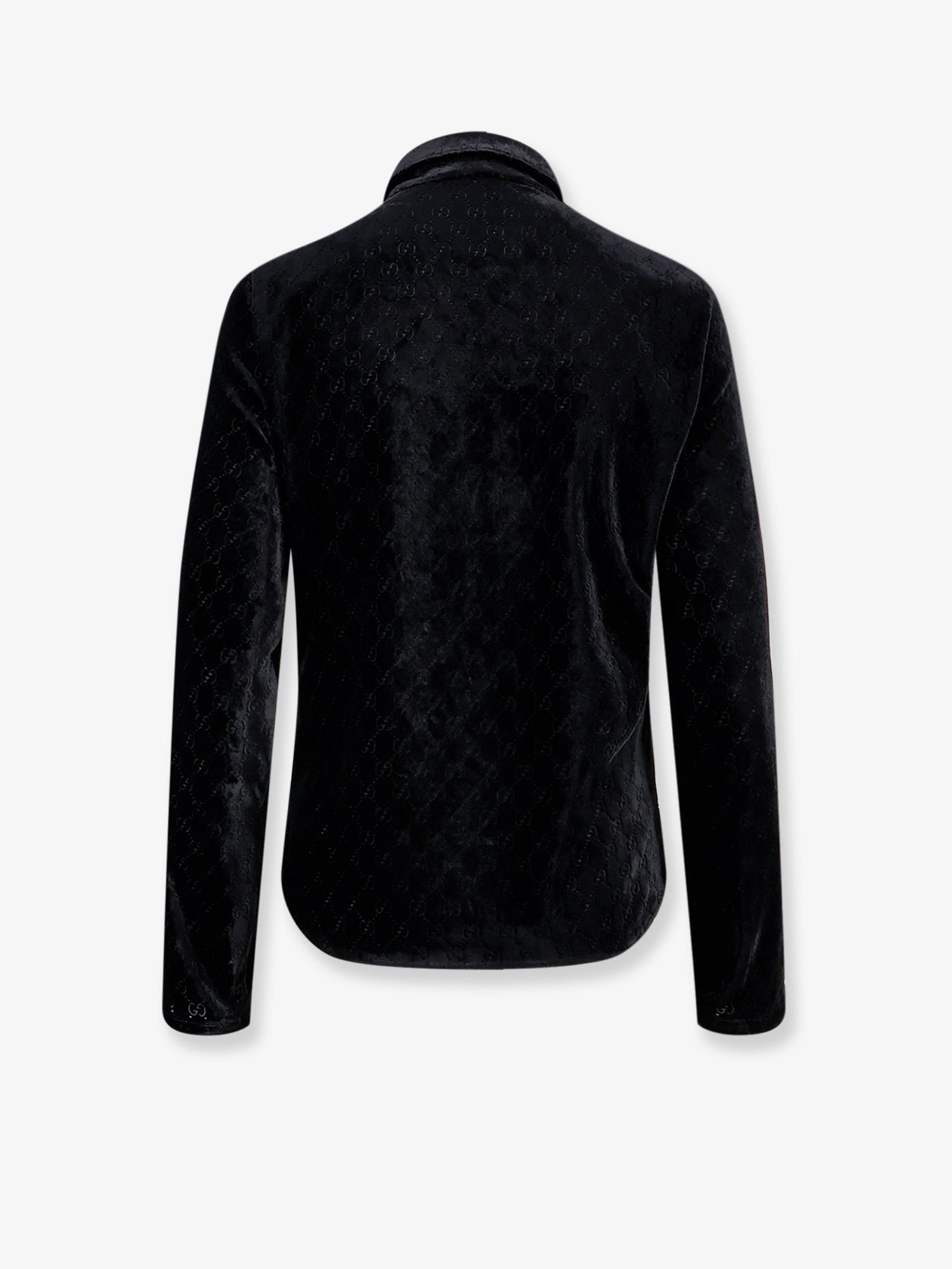 Gucci Men's GG Velvet Shirt Black