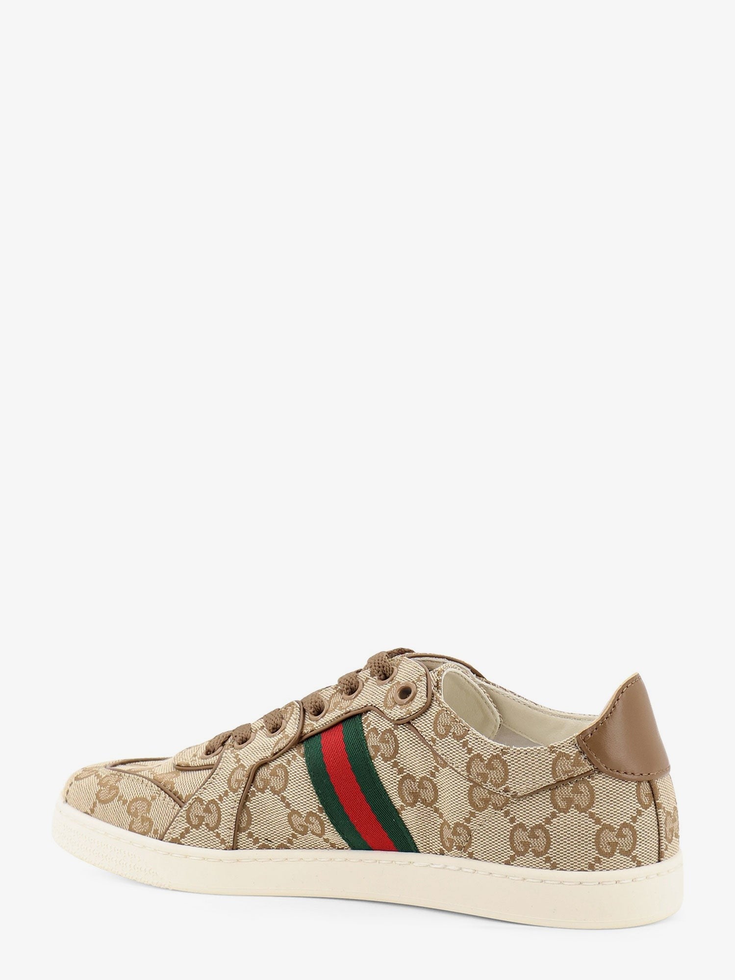 Gucci Women's Stretch GG Fabric Sneakers Beige