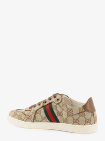 Gucci Women's Stretch GG Fabric Sneakers Beige