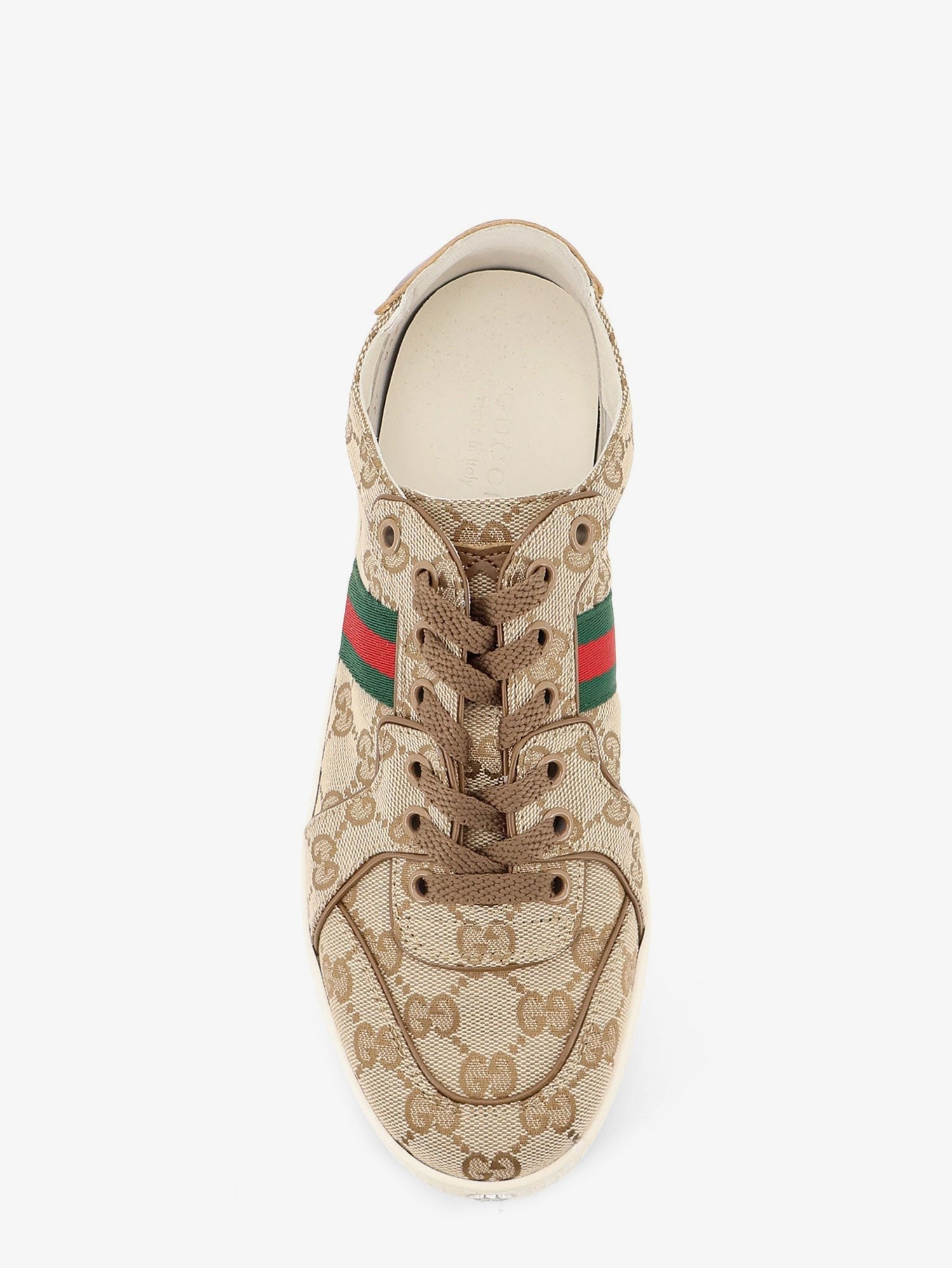 Gucci Women's Stretch GG Fabric Sneakers Beige