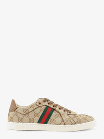Gucci Women's Stretch GG Fabric Sneakers Beige