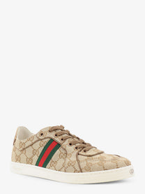 Gucci Women's Stretch GG Fabric Sneakers Beige