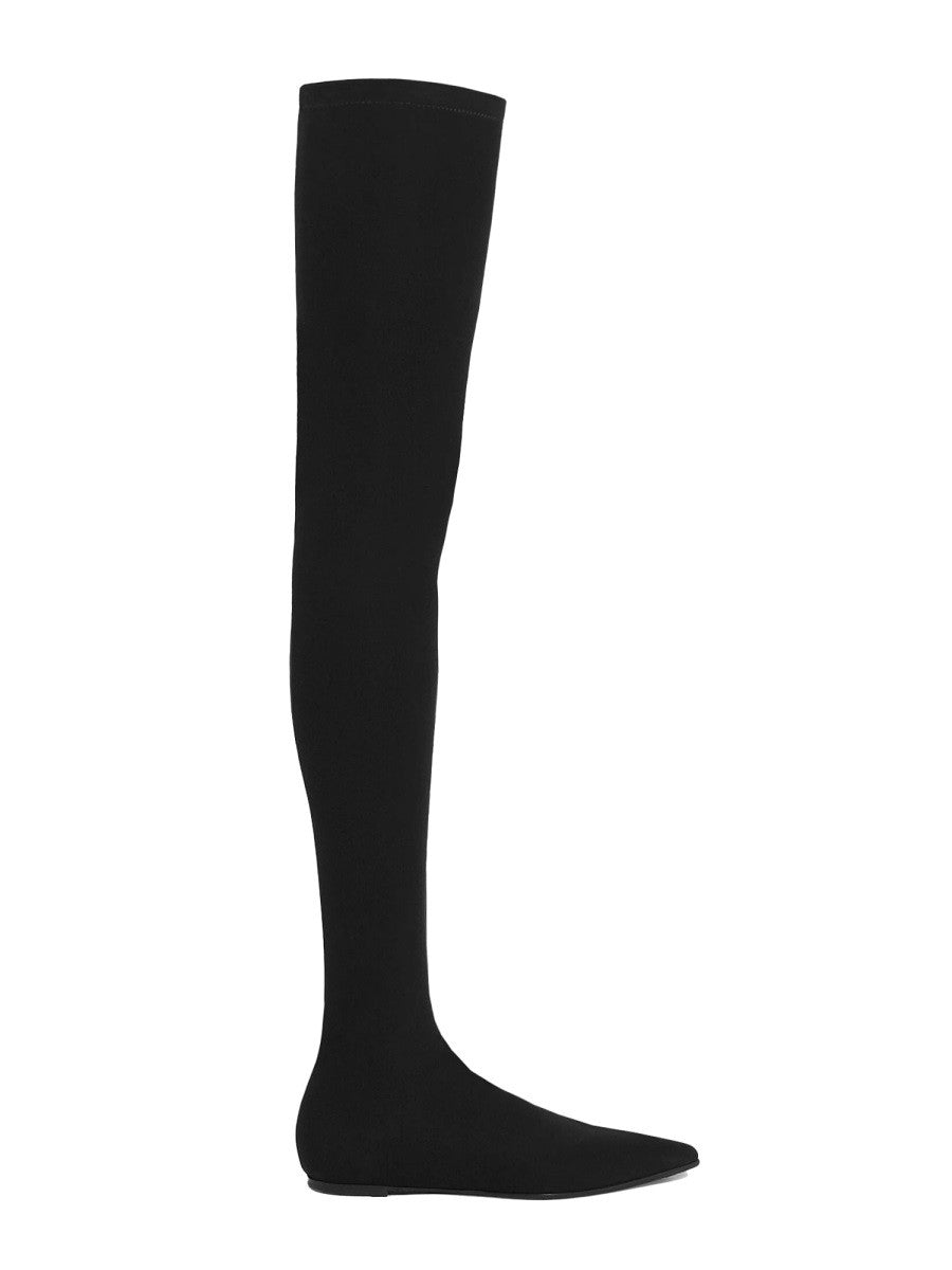 Dolce &amp; Gabbana Women's Stretch Jersey Cuissard Boot Black