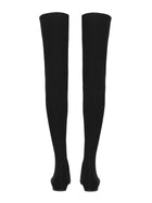 Dolce &amp; Gabbana Women's Stretch Jersey Cuissard Boot Black, view 3