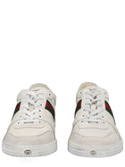 Gucci Women's Stretch Leather Effect Sneaker White, view 6