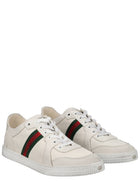 Gucci Women's Stretch Leather Effect Sneaker White, view 2