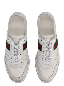 Gucci Women's Stretch Leather Effect Sneaker White