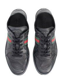 Gucci Men's Stretch Leather Effect Sneaker Black