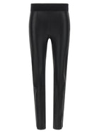 Brunello Cucinelli Stretch Nappa Leather Leggings Black