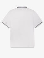Stone Island Men's Stretch Organic Cotton Polo Shirt White, view 2