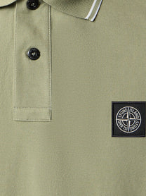Stone Island Men's Stretch Organic Cotton Polo Shirt Green