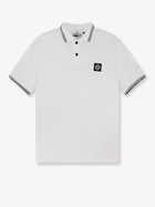 Stone Island Men's Stretch Organic Cotton Polo Shirt White