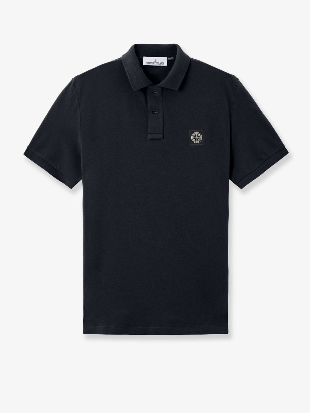 Stone Island Men's Stretch Organic Cotton Polo Shirt Blue