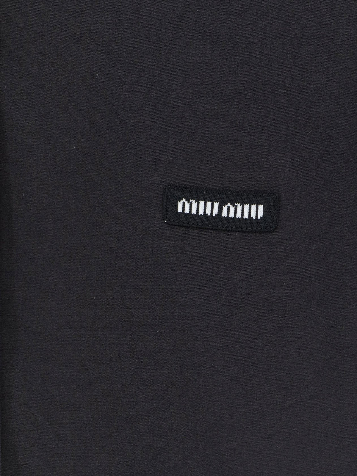 Miu Miu Women's Stretch Poplin Shirt Black