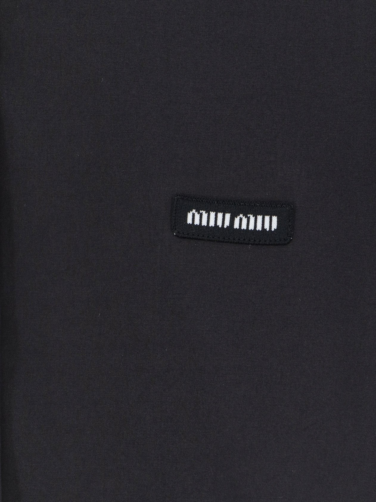 Miu Miu Women's Stretch Poplin Shirt Black