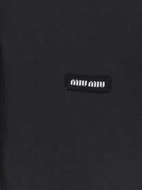 Miu Miu Women's Stretch Poplin Shirt Black