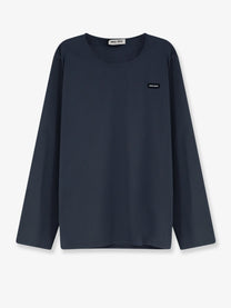 Miu Miu Women's Stretch Poplin Top Ematite
