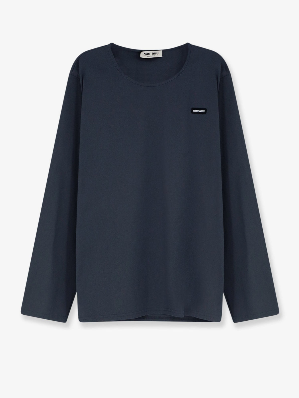 Miu Miu Women's Stretch Poplin Top Ematite