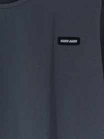 Miu Miu Women's Stretch Poplin Top Ematite