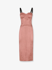 Dolce &amp; Gabbana Women's Stretch Satin Dress Pink
