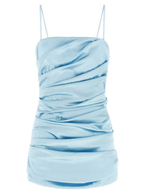 Dolce &amp; Gabbana Stretch Satin Dress Blue