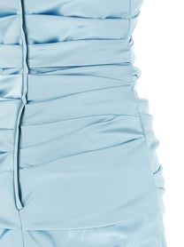 Dolce &amp; Gabbana Stretch Satin Dress Blue