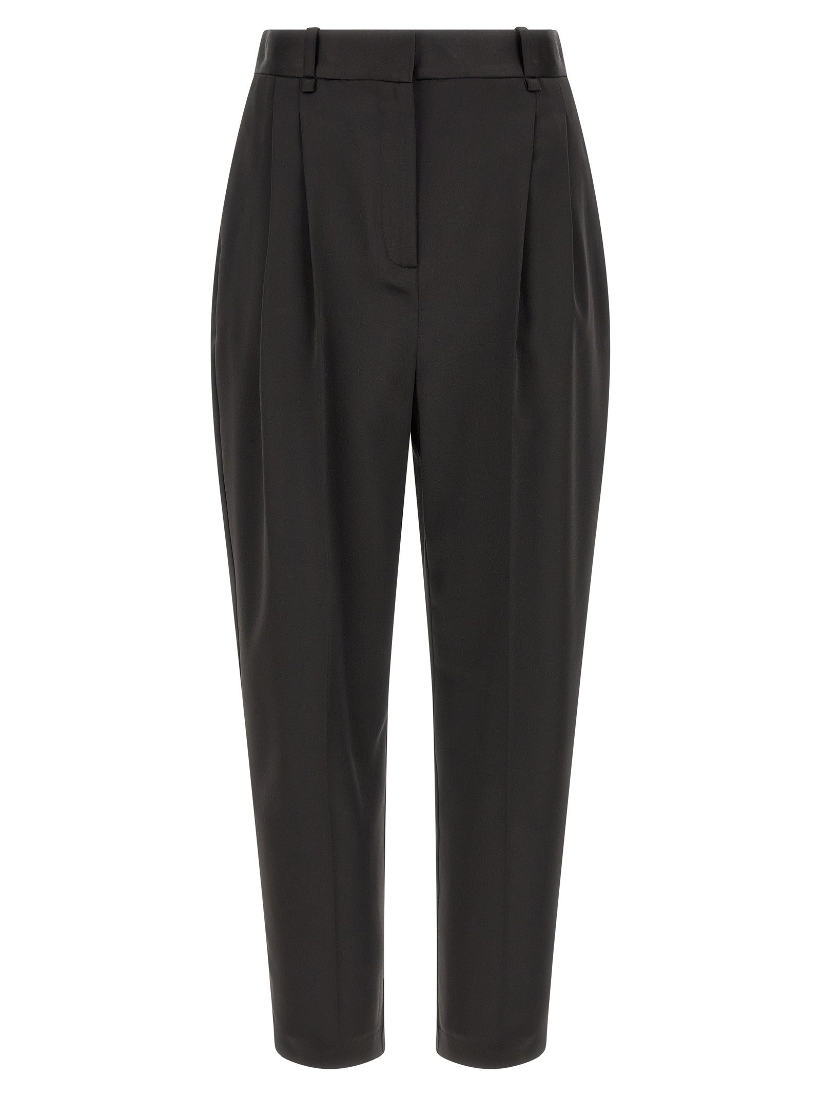 Elisabetta Franchi Stretch Satin Pants Black