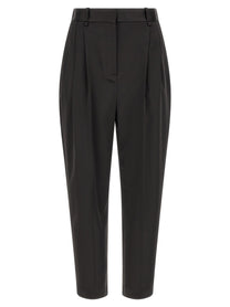 Elisabetta Franchi Stretch Satin Pants Black