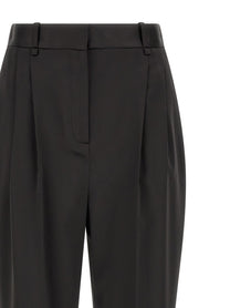 Elisabetta Franchi Stretch Satin Pants Black