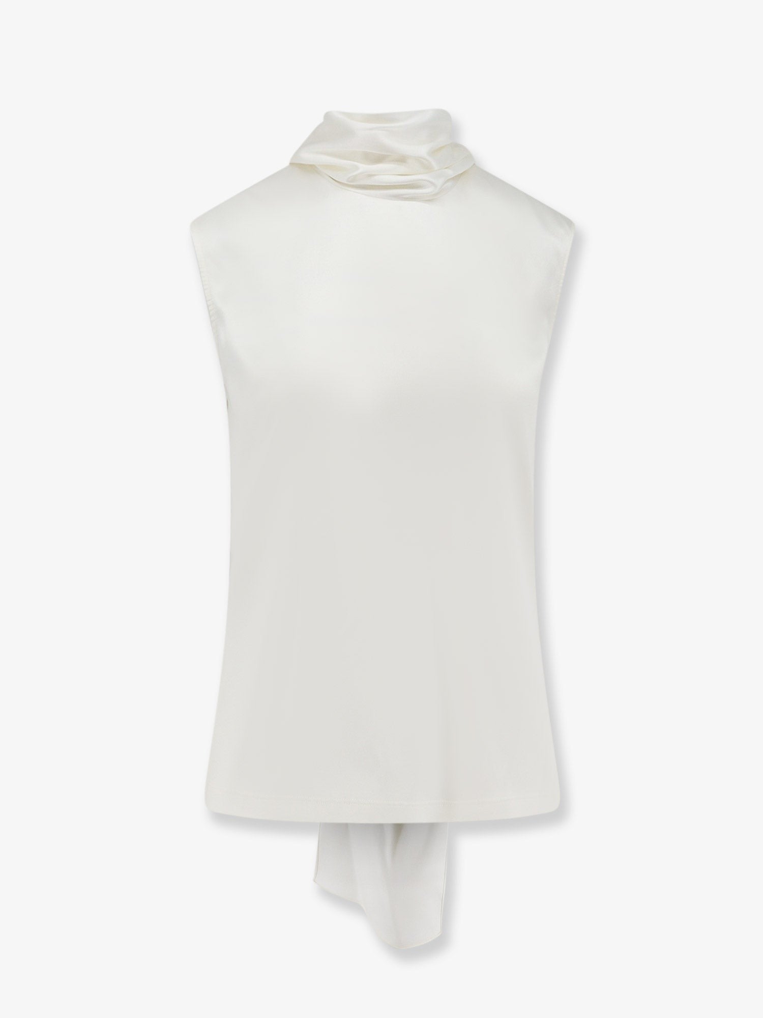 Bottega Veneta Women's Stretch Satin Top White