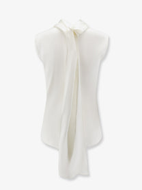 Bottega Veneta Women's Stretch Satin Top White