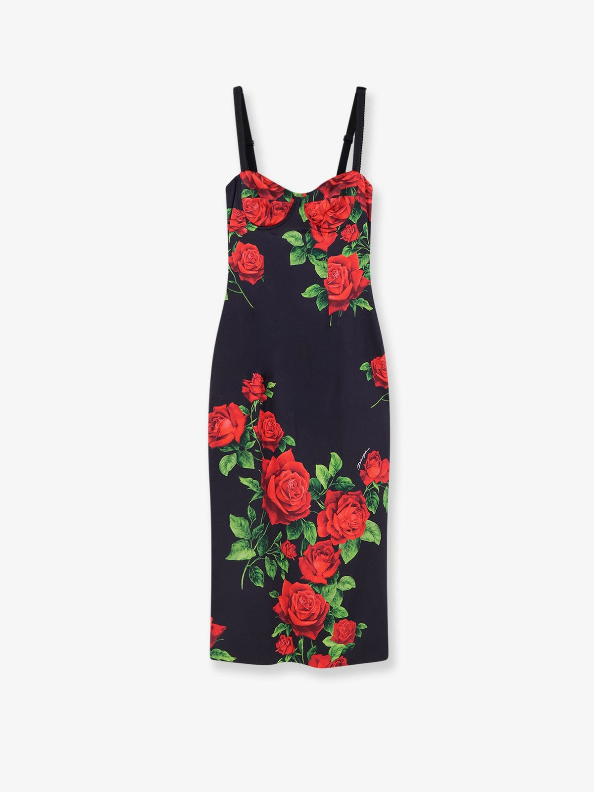 Dolce &amp; Gabbana Women's Stretch Silk Dress Black