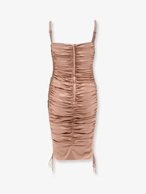 Dolce &amp; Gabbana Women's Stretch Silk Dress Beige