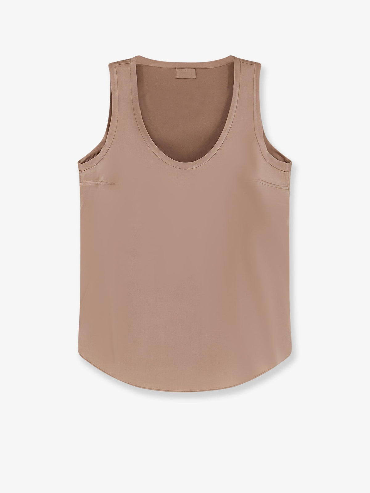 Brunello Cucinelli Women's Stretch Silk Tank Top Brown