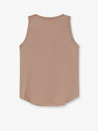 Brunello Cucinelli Women's Stretch Silk Tank Top Brown