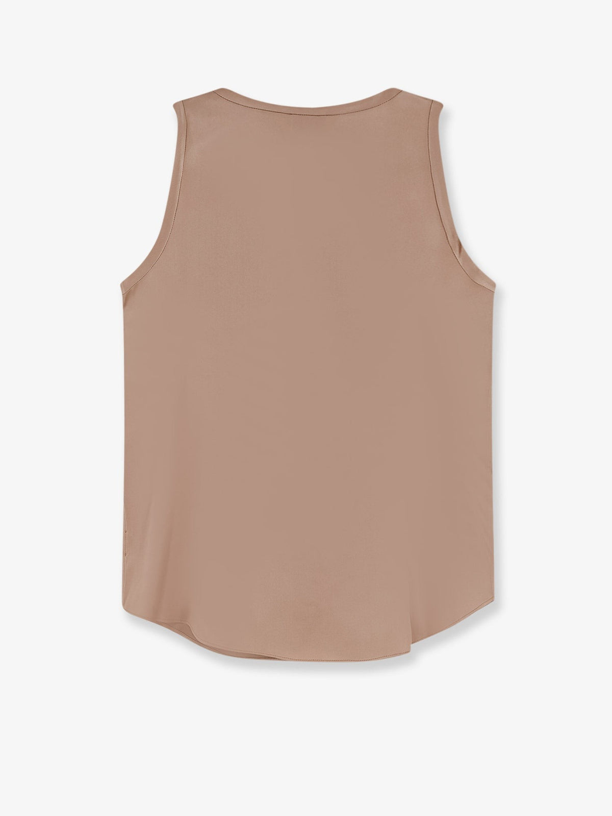 Brunello Cucinelli Women's Stretch Silk Tank Top Brown