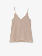 Brunello Cucinelli Women's Stretch Silk Top Beige, view 2