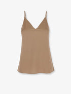 Brunello Cucinelli Women's Stretch Silk Top Brown