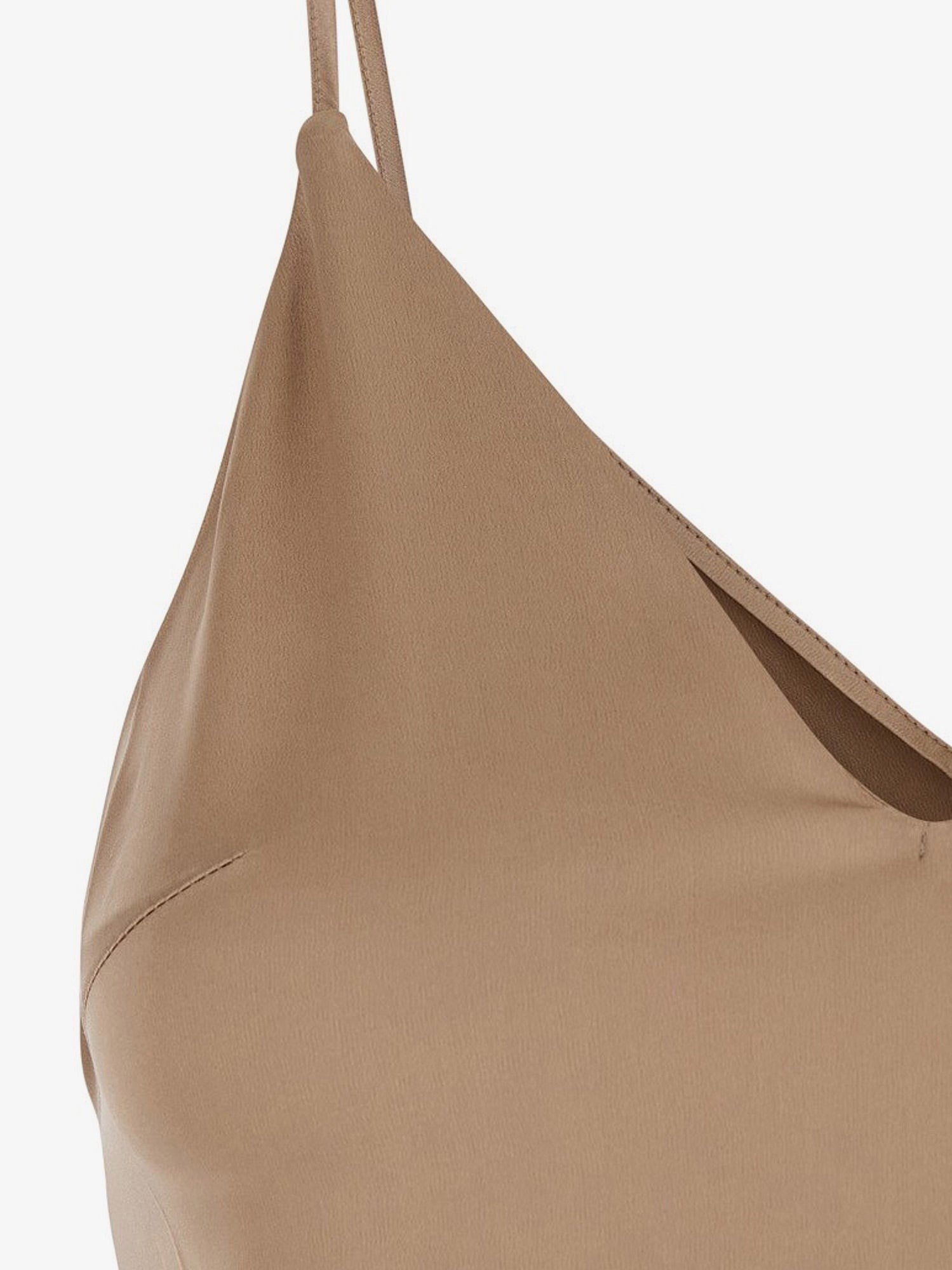 Brunello Cucinelli Women's Stretch Silk Top Brown Brunello Cucinelli